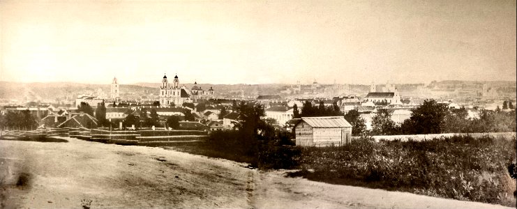 Vilnia, Boŭfałava hara. Вільня, Боўфалава гара (A. Rohrbach, 1861)