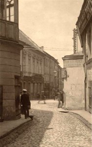 Vilnia, Daminikanskaja-Ŭniversyteckaja. Вільня, Дамініканская-Ўнівэрсытэцкая (J. Bułhak, 1912)