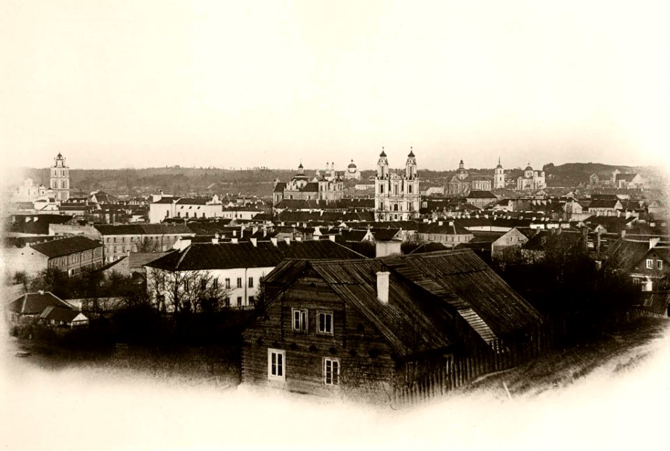 Vilnia, Boŭfałava hara. Вільня, Боўфалава гара (A. Śviajkoŭski, 1864-65)