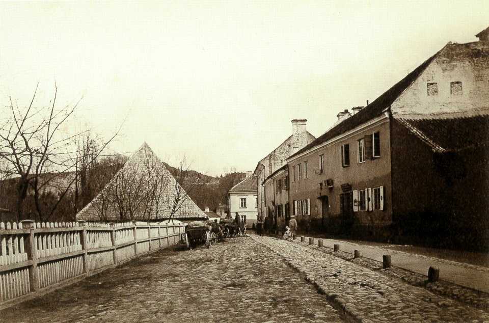 Vilnia, Karaleŭskaja. Вільня, Каралеўская (J. Čachovič, 1870)