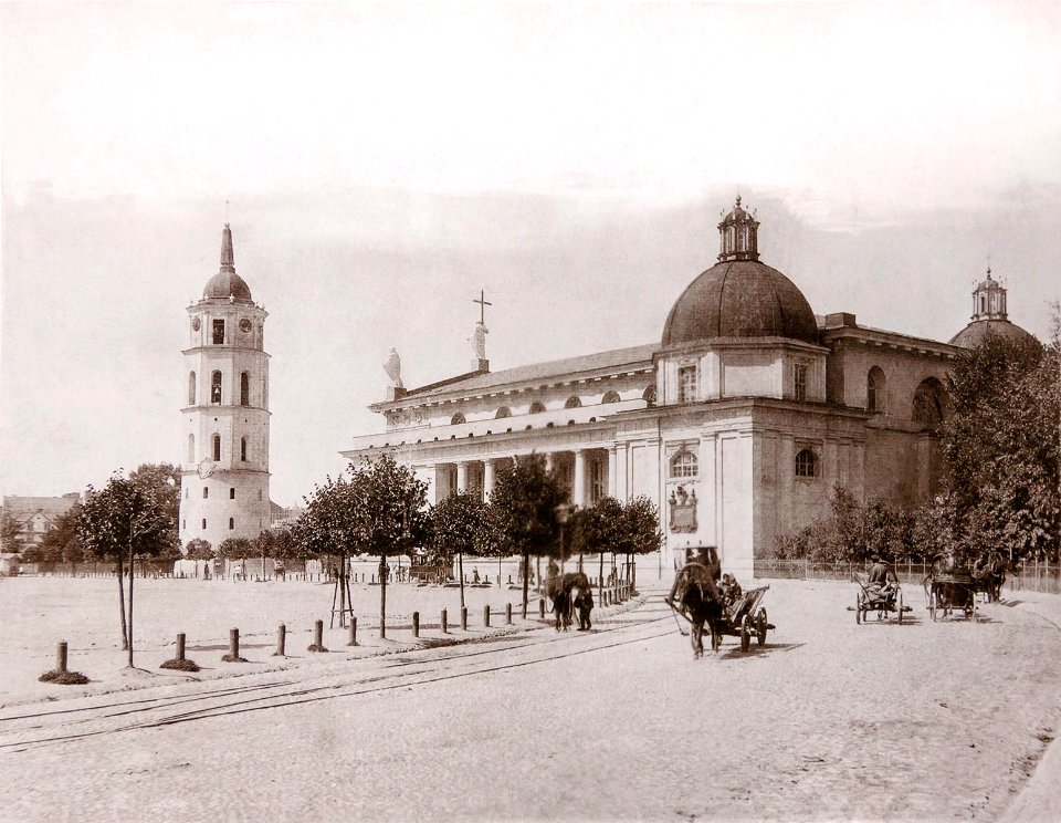 Vilnia, Katedra. Вільня, Катэдра (S. Fleury, 1896)