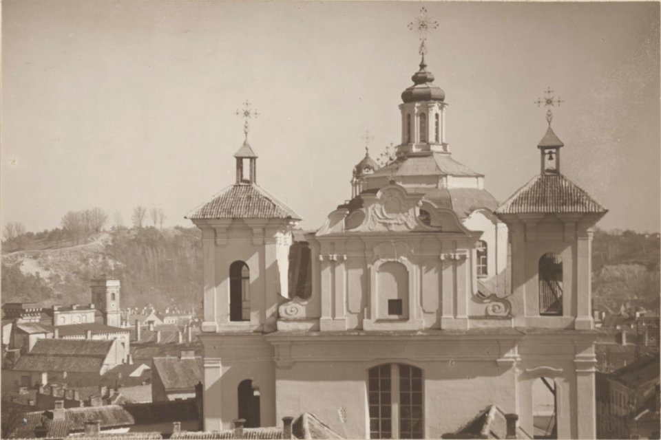 Vilnia, Daminikanskaja. Вільня, Дамініканская (J. Bułhak, 1919)