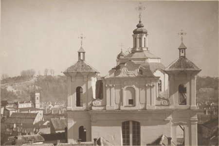 Vilnia, Daminikanskaja. Вільня, Дамініканская (J. Bułhak, 1919)