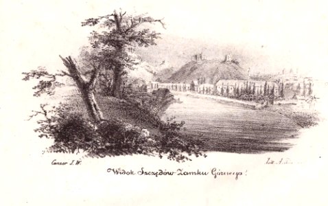 Vilnia, Vialla-Zamkavaja hara. Вільня, Вяльля-Замкавая гара (A. Klukoŭski, 1836)