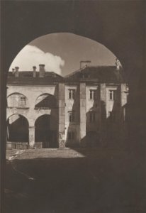 Vilnia, Universyteckaja, Dvor Sarbievija. Вільня, Унівэрсытэцкая, Двор Сарбевія (J. Bułhak, 1919)