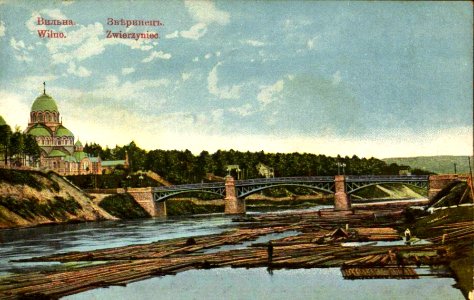 Vilnia, Vialla, Źviaryniecki most. Вільня, Вяльля, Зьвярынецкі мост (1901-14)