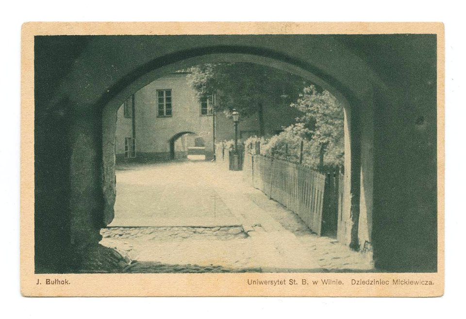 Vilnia, Zamkavaja, Dvor Mickieviča. Вільня, Замкавая, Двор Міцкевіча (J. Bułhak, 1915, 1921-39)