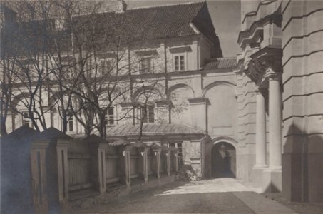 Vilnia, Universyteckaja, Vialiki Dvor. Вільня, Унівэрсытэцкая, Вялікі Двор (J. Bułhak, 1918)