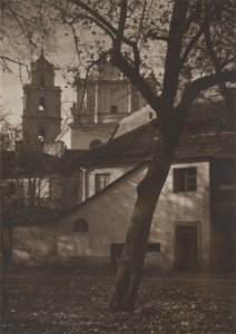 Vilnia, Zamkavaja, Śviatych Janaŭ. Вільня, Замкавая, Сьвятых Янаў (J. Bułhak, 1919)