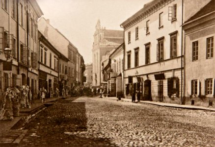 Vilnia, Zamkavaja. Вільня, Замкавая (J. Čachovič, 1873)