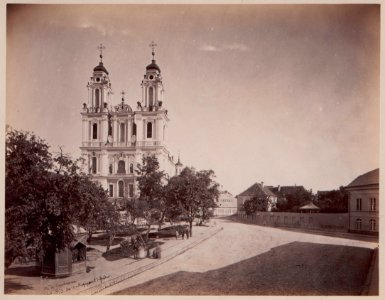 Vilnia, Vilenskaja, Benedyktynski. Вільня, Віленская, Бэнэдыктынскі (J. Čachovič, 1873)