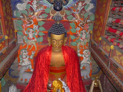 Buddhist statue buddhist niches photo