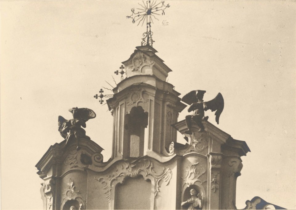 Vilnia, Zamkavaja, Śviatych Janaŭ. Вільня, Замкавая, Сьвятых Янаў (J. Bułhak, 1919) (3)