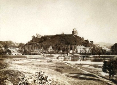 Vilnia, Vialla-Zamkavaja hara. Вільня, Вяльля-Замкавая гара (V. Zacharčyk, 1865-79)