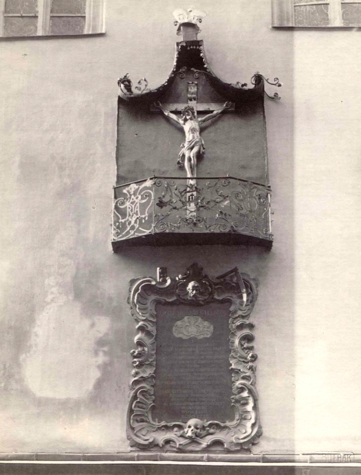 Vilnia, Zamkavaja, Śviatych Janaŭ. Вільня, Замкавая, Сьвятых Янаў (J. Bułhak, 1914)