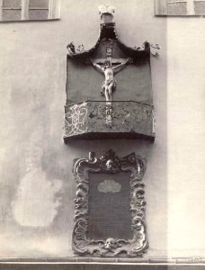 Vilnia, Zamkavaja, Śviatych Janaŭ. Вільня, Замкавая, Сьвятых Янаў (J. Bułhak, 1914)