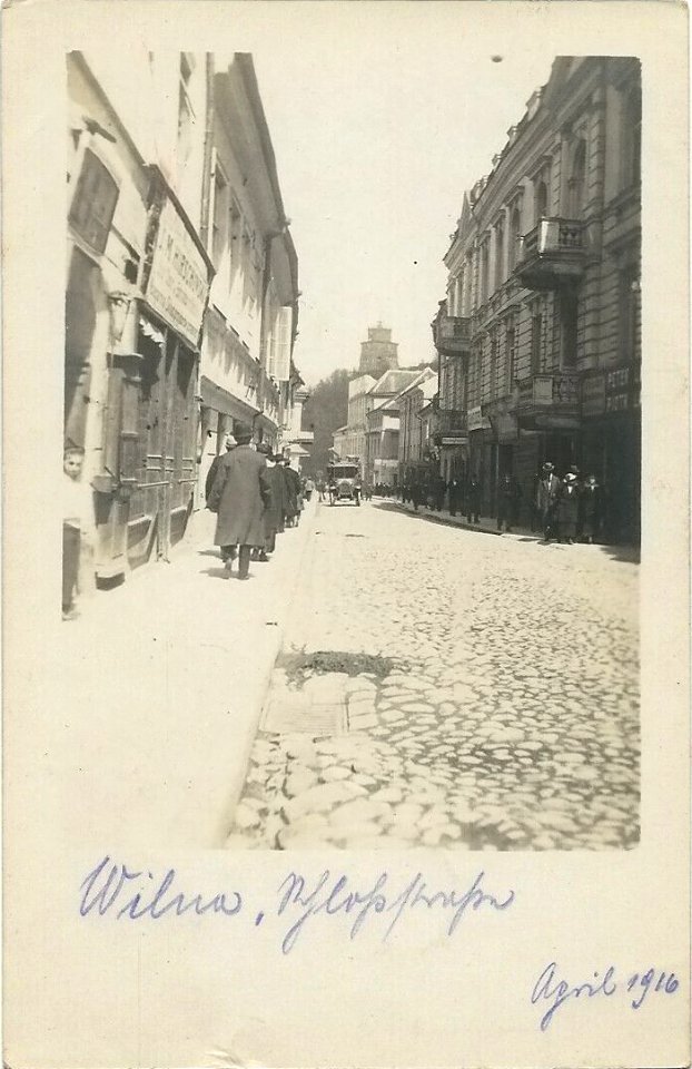 Vilnia, Zamkavaja. Вільня, Замкавая (04.1916)
