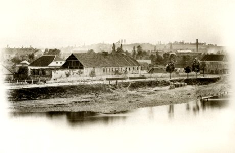 Vilnia, Vialla-Žygimonckaja. Вільня, Вяльля-Жыгімонцкая (A. Śviajkoŭski, 1860-65)