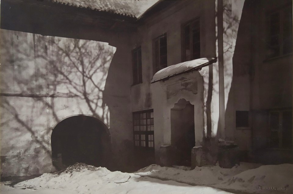 Vilnia, Zamkavaja, Dvor Mickieviča. Вільня, Замкавая, Двор Міцкевіча (J. Bułhak, 1921-39)