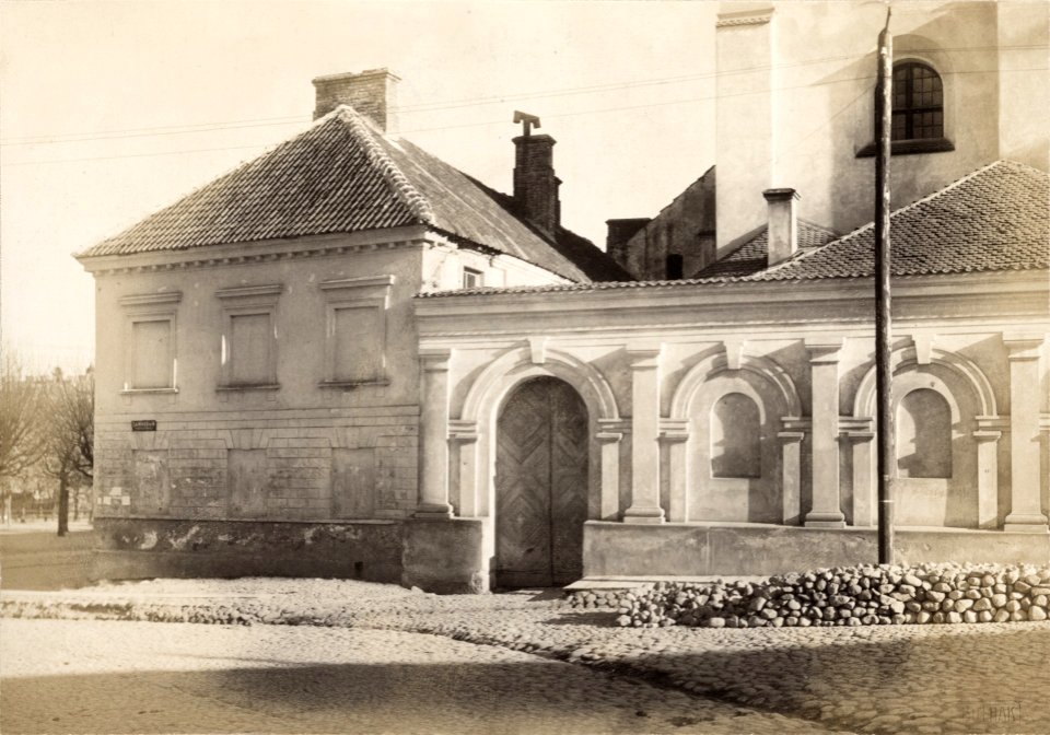 Vilnia, Śviatoha Michała, Bernardynski. Вільня, Сьвятога Міхала, Бэрнардынскі (J. Bułhak, 1918)