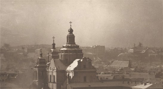 Vilnia, Śviatoha Kazimiera, Jezuicki. Вільня, Сьвятога Казімера, Езуіцкі (J. Bułhak, 1919)