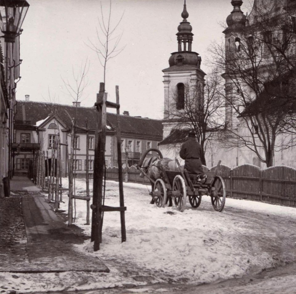 Vilnia, Śviatoha Michała, Bernardynski. Вільня, Сьвятога Міхала, Бэрнардынскі (S. Fleury, 1900)