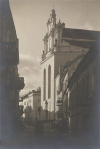 Vilnia, Zamkavaja-Śviatajanskaja. Вільня, Замкавая-Сьвятаянская (J. Bułhak, 1918)