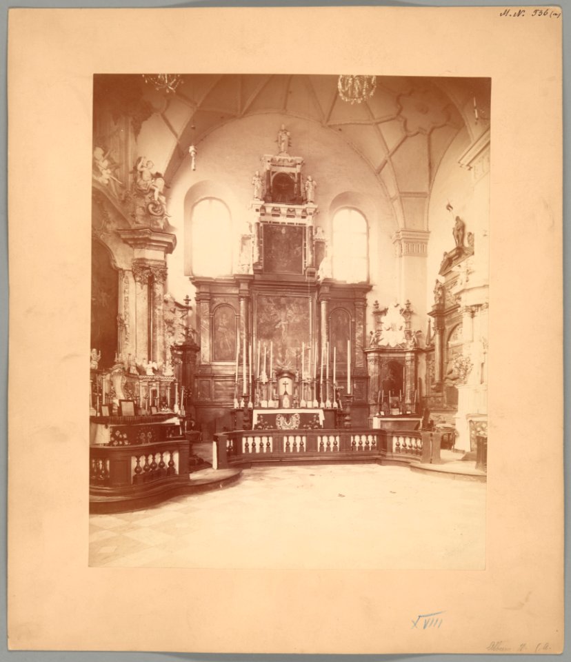 Vilnia, Śviatoha Michała, Bernardynski. Вільня, Сьвятога Міхала, Бэрнардынскі (J. Čachovič, 1870-80) (4)