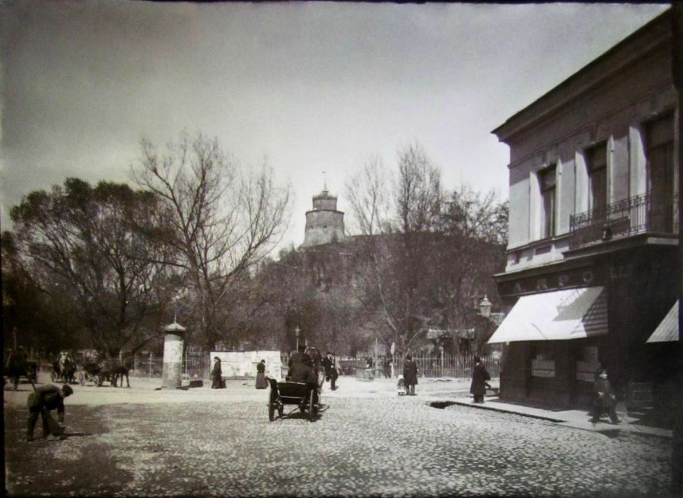 Vilnia, Zamkavaja-Katedralny. Вільня, Замкавая-Катэдральны (S. Fleury, 1898)