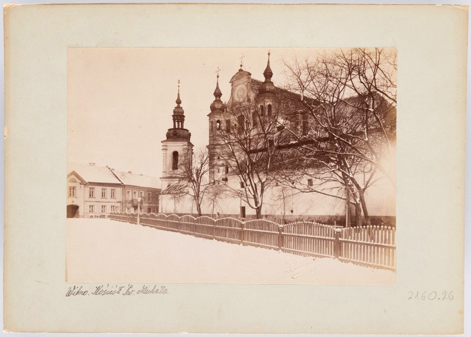 Vilnia, Śviatoha Michała, Bernardynski. Вільня, Сьвятога Міхала, Бэрнардынскі (S. Fleury, 1896) (3)
