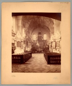 Vilnia, Śviatoha Michała, Bernardynski. Вільня, Сьвятога Міхала, Бэрнардынскі (J. Čachovič, 1870-80) (2)