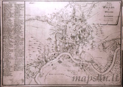 Vilnia. Вільня (1737)