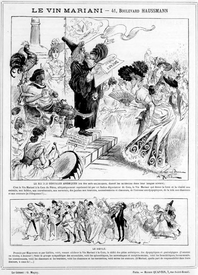 Vin Mariani Robida Vie Parisienne 1888