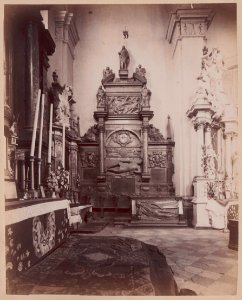 Vilnia, Śviatoha Michała, Bernardynski, Leŭ Sapieha. Вільня, Сьвятога Міхала, Бэрнардынскі, Леў Сапега (J. Čachovič, 1880-86)