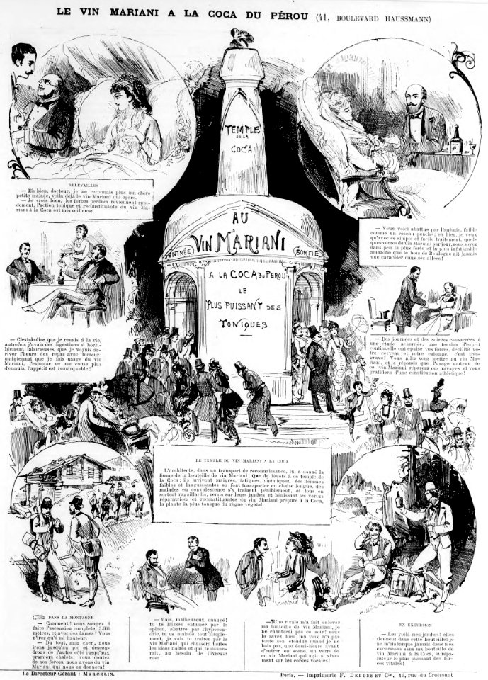 Vin Mariani Robida Vie Parisienne 1877