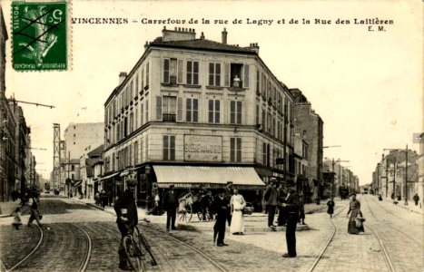 Vincennes.Carrefour de la rue de Lagny et de la rue des Laitières photo