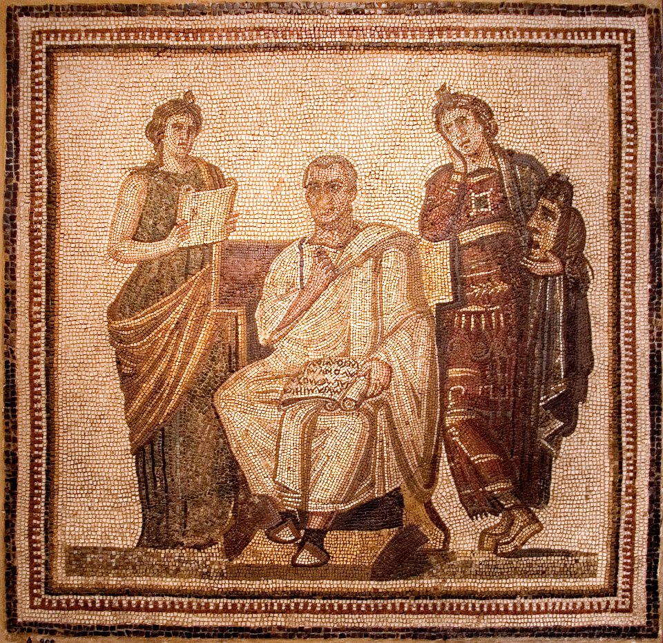 Virgil Mosaic Bardo Museum Tunis