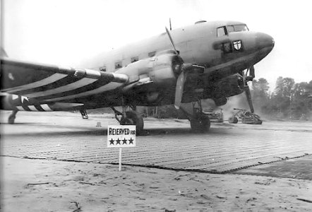 VIP C-47 at Le Molay Airfield