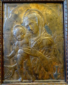 Virgin and Child, circle of Donatello, Florence, 1450-1475 AD, bronze - Bode-Museum- DSC02437 photo