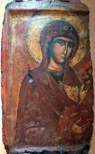 Virgin and child icon