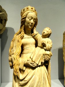 Virgin and Child (detail), France, c. 1475 - Nelson-Atkins Museum of Art - DSC08328