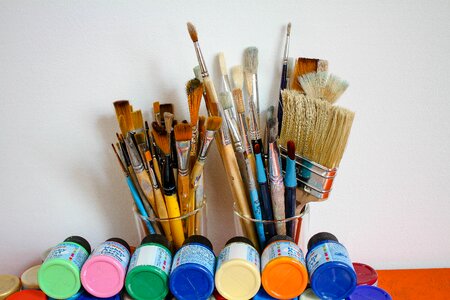 Color paint artists photo