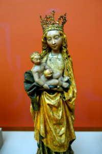 Virgin and Child, Brussels, c. 1500, oak, view 1 - Bode-Museum - DSC03154
