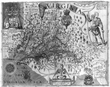Virginia - discovered and discribed (sic) by Captan (sic) John Smith, 1606; graven by William Hole LCCN2003670836