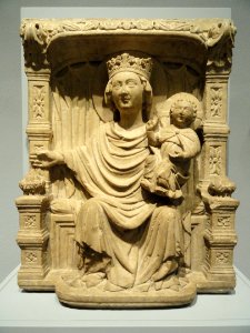 Virgin and Child Enthroned, Venice Italy, mid 14th century - Nelson-Atkins Museum of Art - DSC08304