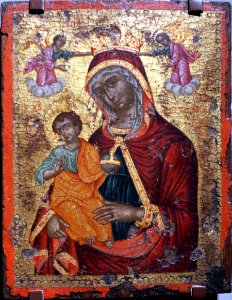 Virgin of tenderness icon