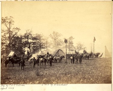 Virginia, Brandy Station, Telegraph Construction Corps of the Army of the Potomac. - NARA - 533336