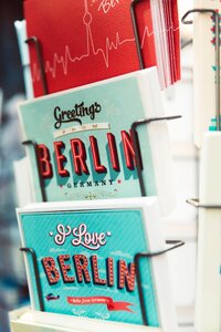 Bookstore blue rack