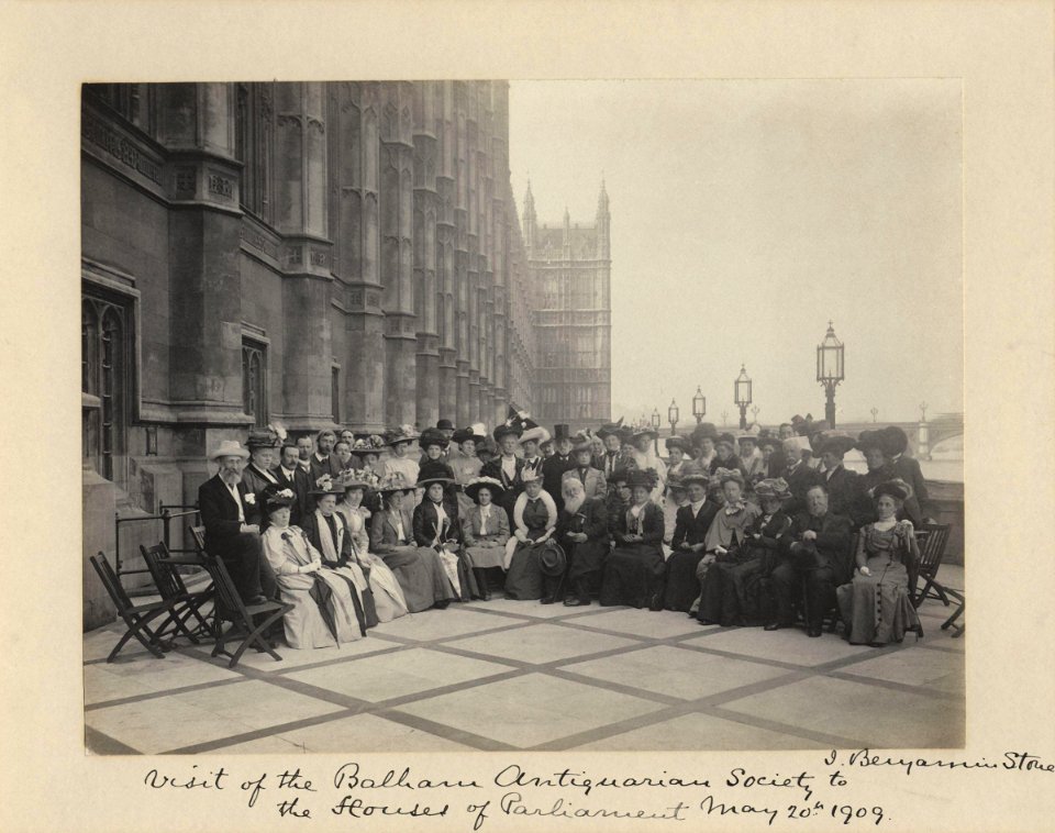 Visit of the Balham Antiquarian Society to the Houses of Parliament by Sir (John) Benjamin Stone