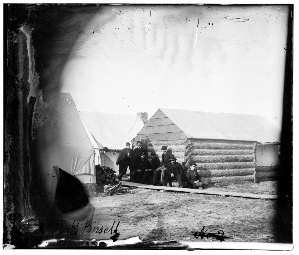 Virginia. Winter quarters of Capt. Bissel, Army of the Potomac LOC cwpb.01422